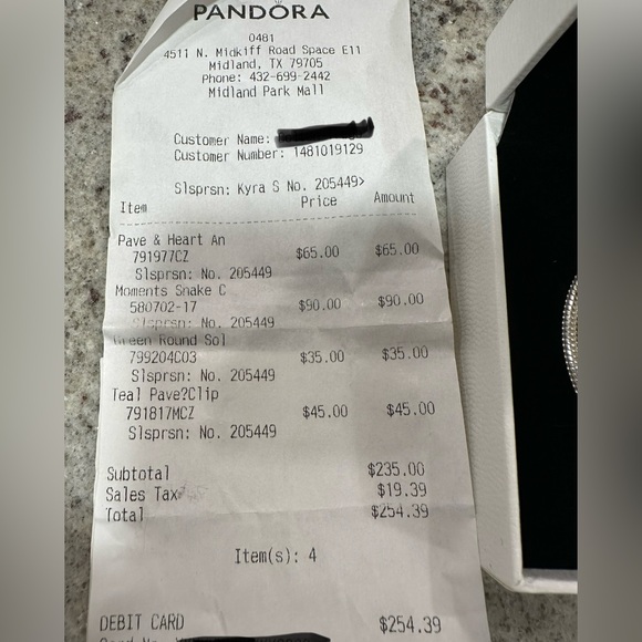 Pandora 3 charm bracelet-Never worn - Picture 4 of 6